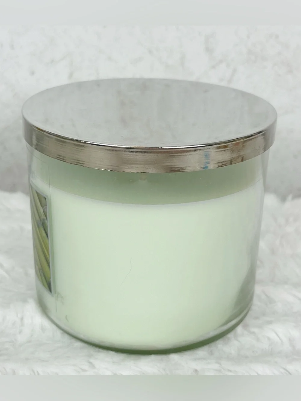 Rare White Barn Bath & Body Works Fresh Bamboo 3 Wick Candle 14.5 Oz Boho
